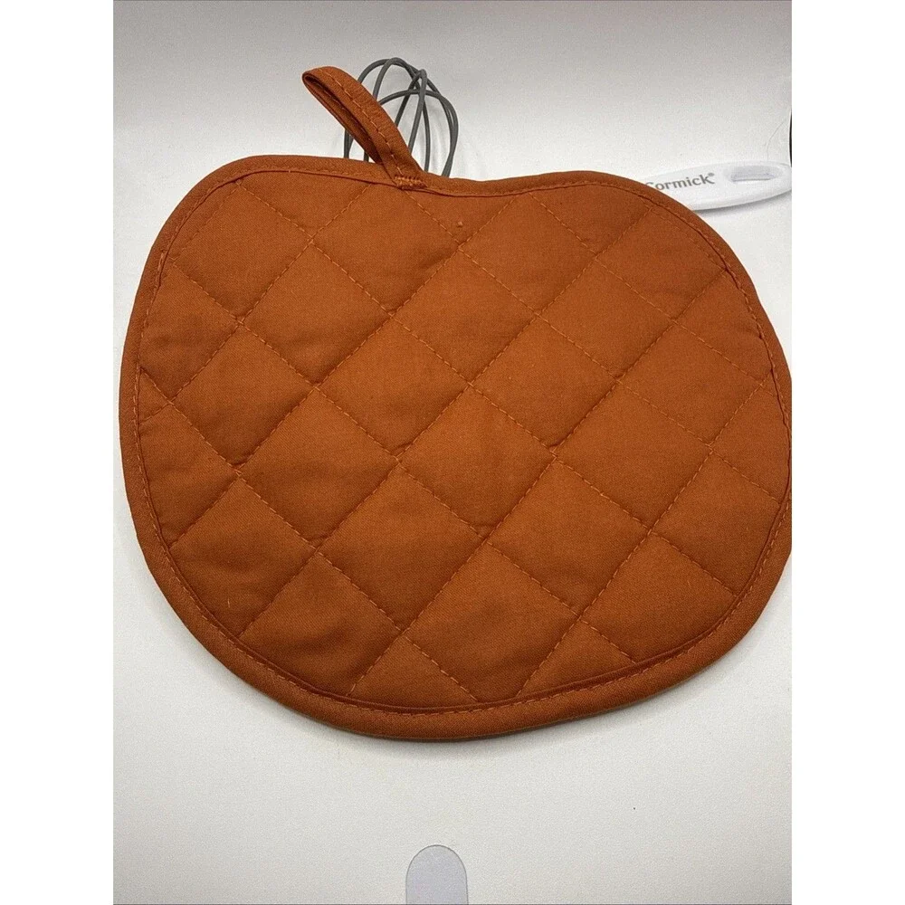 Hello Pumpkin Pot Holder With Spatula And Whisk